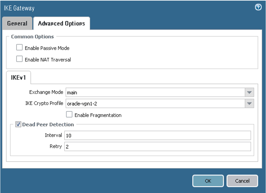 Click to expand This image shows the IKE gateway advanced options for the first peer.