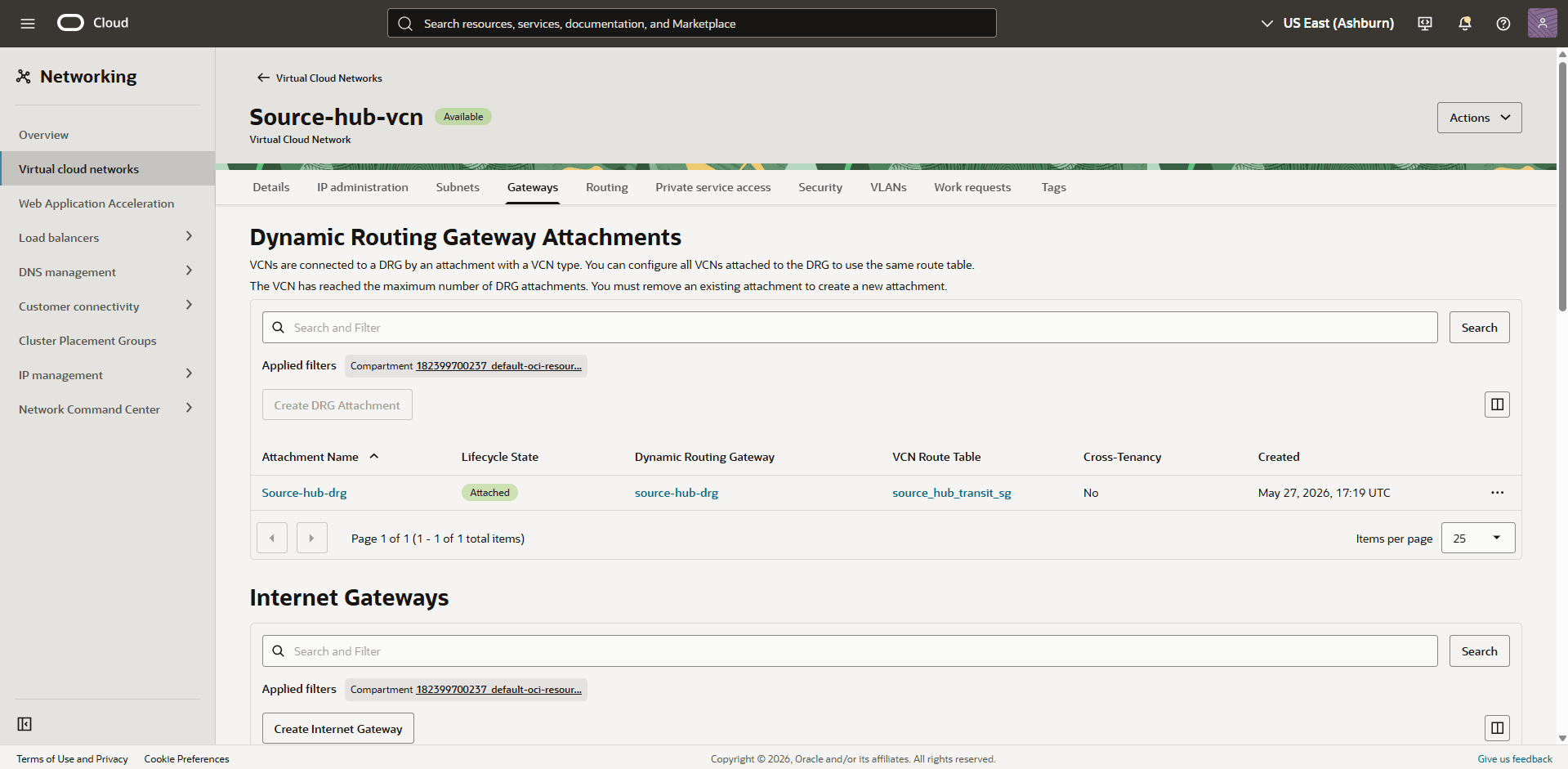 This screenshot shows the required configuration for cross-region restore.