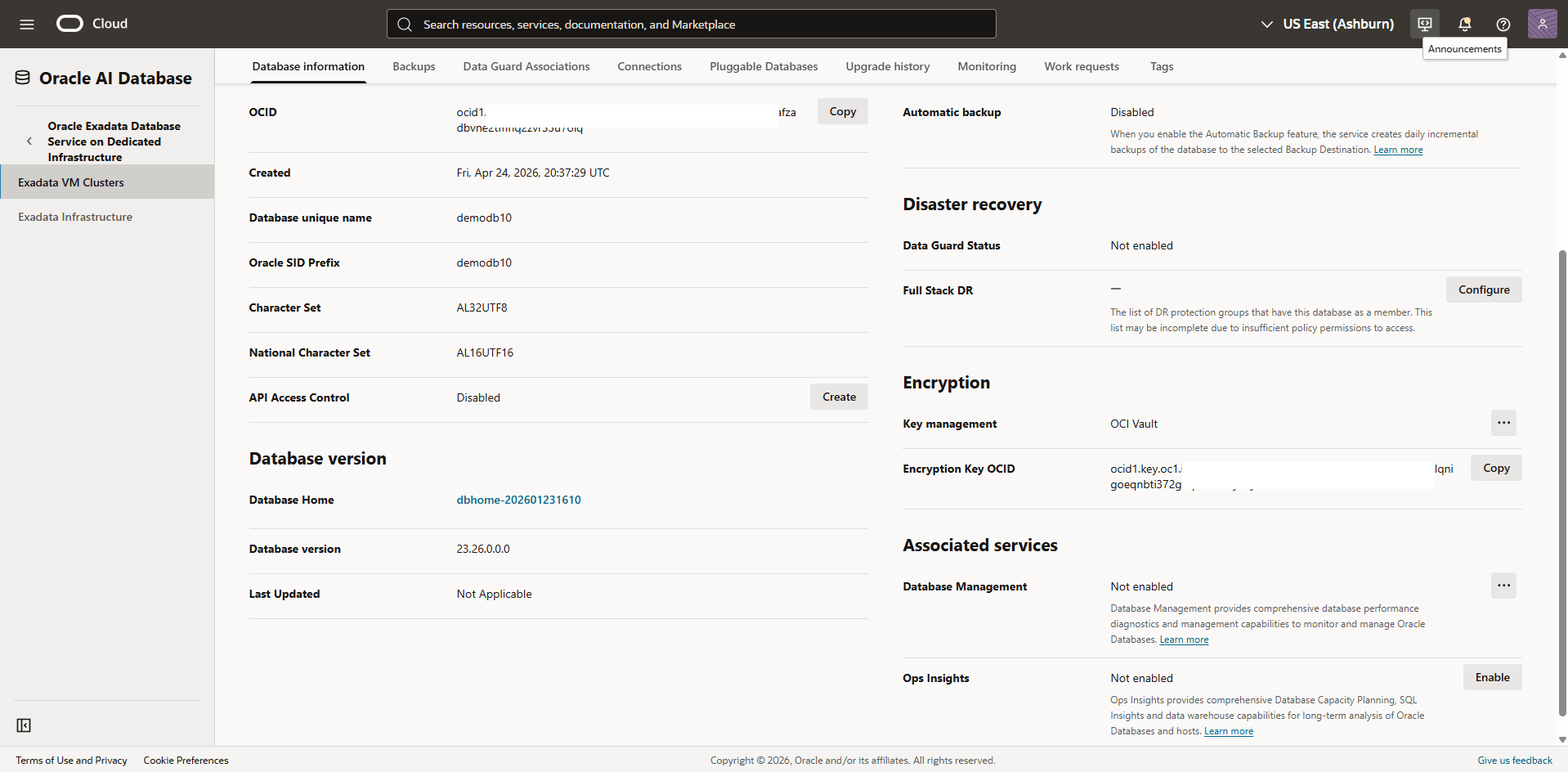 This screenshot shows how to verify the encryption method.