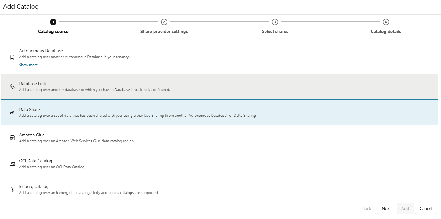 Description of catalog-source-dblink.png follows Description of catalog-source-dblink.png follows