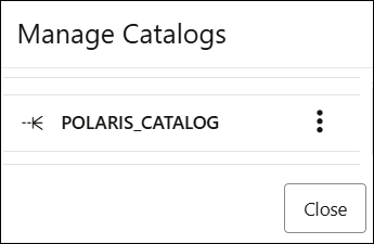 Description of manage-polaris-catalogs.png follows Description of manage-polaris-catalogs.png follows
