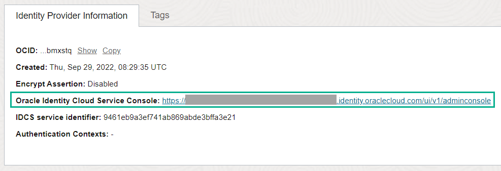 Description of default-idcs-iam-federation.png follows