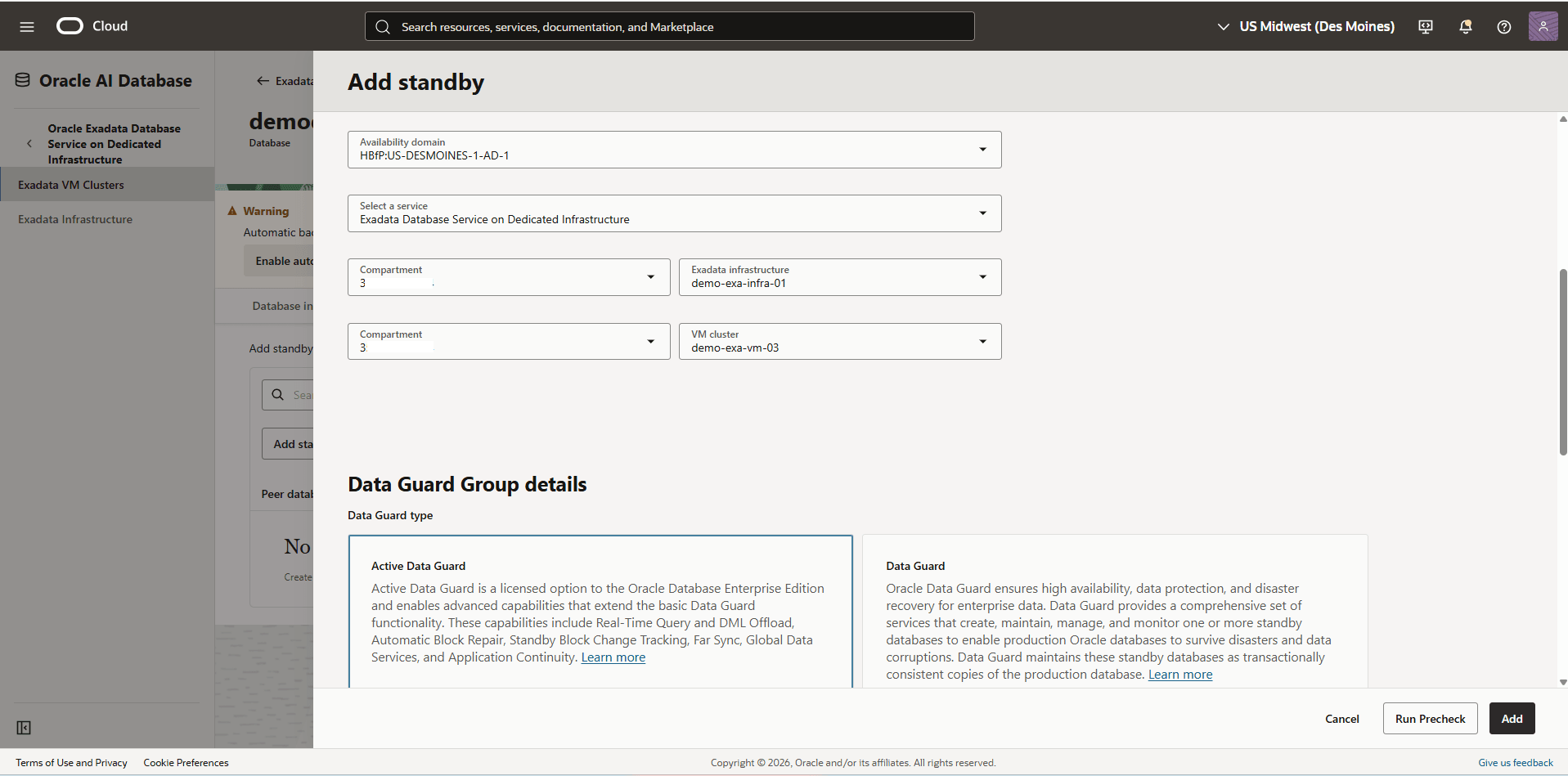 This screenshot shows how to add standby. This screenshot shows how to add standby.