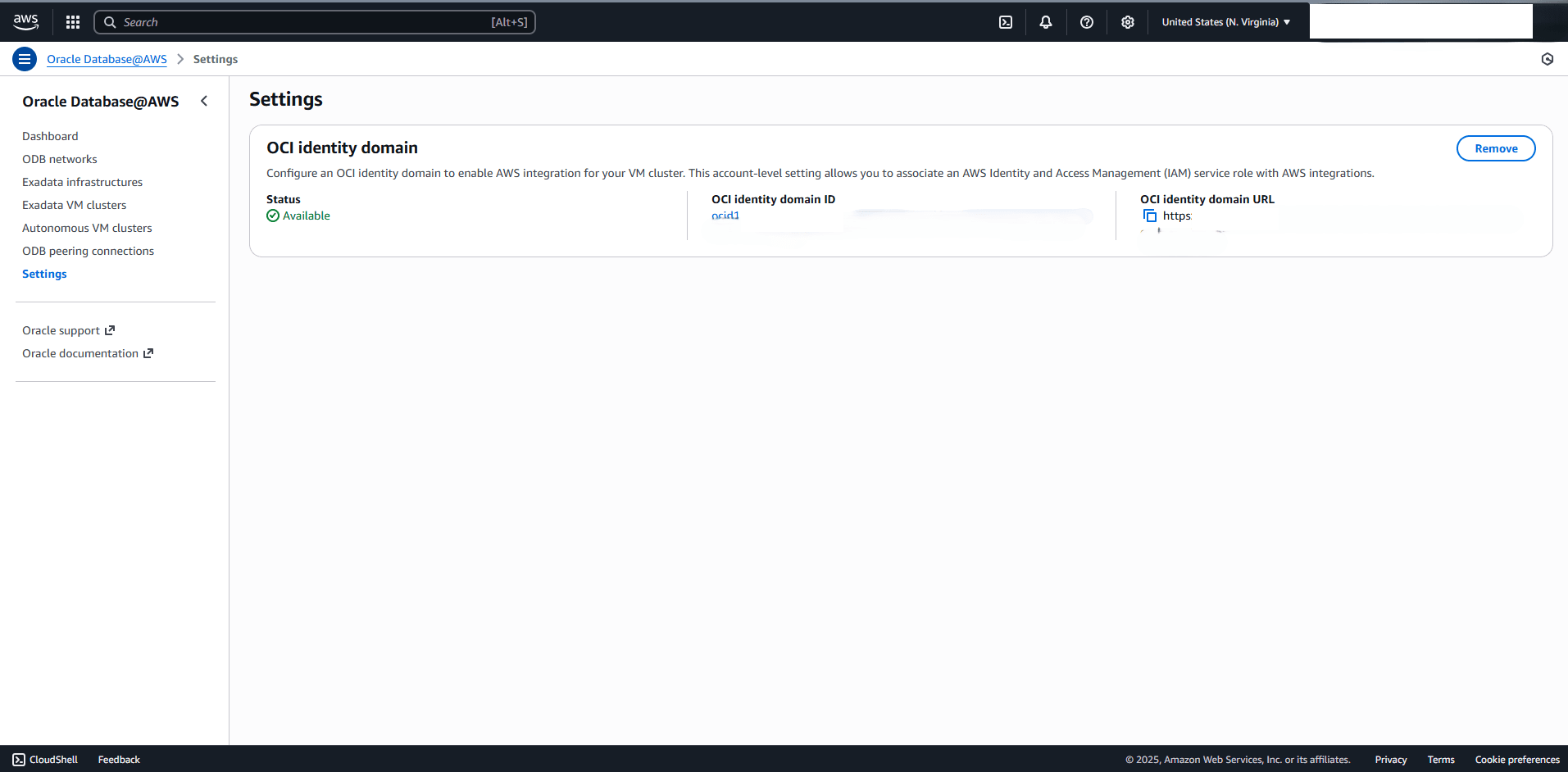 This screenshot shows how to verify the OCI Identity Domain. This screenshot shows how to verify the OCI Identity Domain.