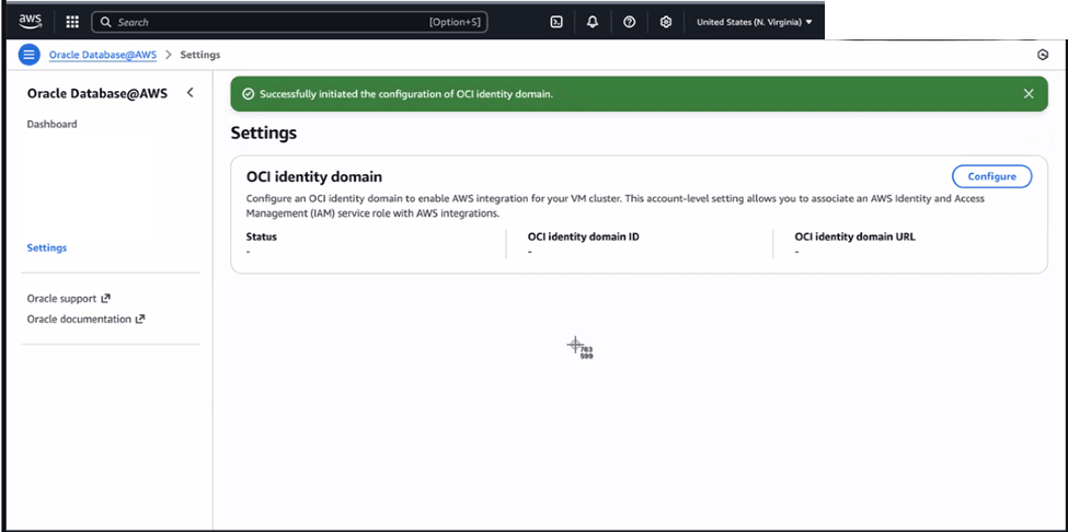 This screenshot shows how to configure the OCI Identity Domain. This screenshot shows how to configure the OCI Identity Domain.