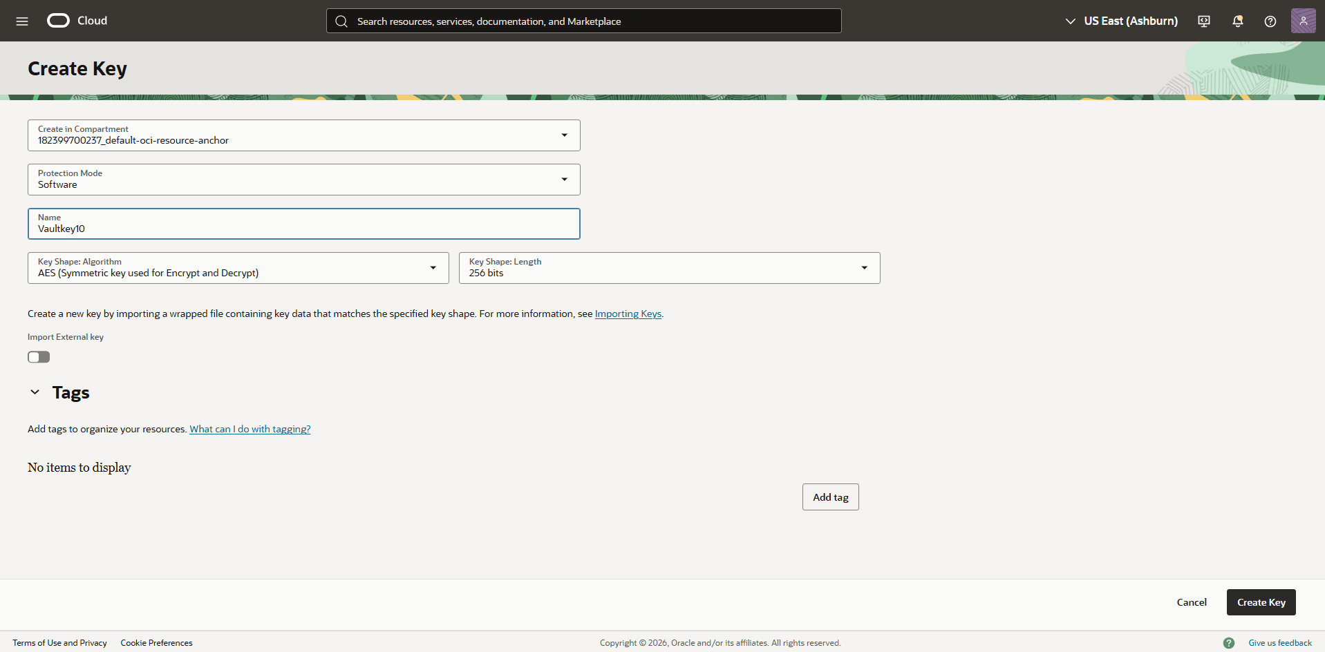 This screenshot shows how to create a key. This screenshot shows how to create a key.